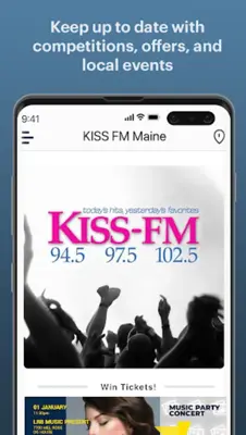 KISS FM Maine android App screenshot 1